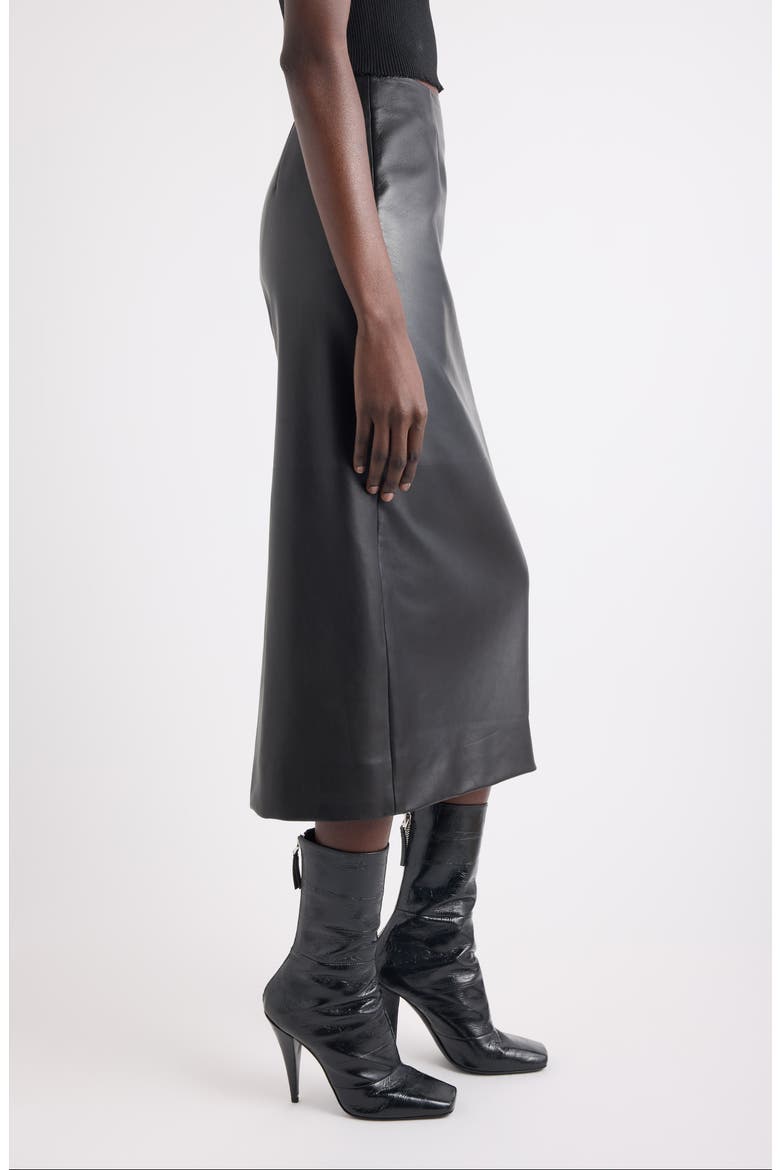 Leather Pencil Skirt, Alternate, color, 001-BLACK