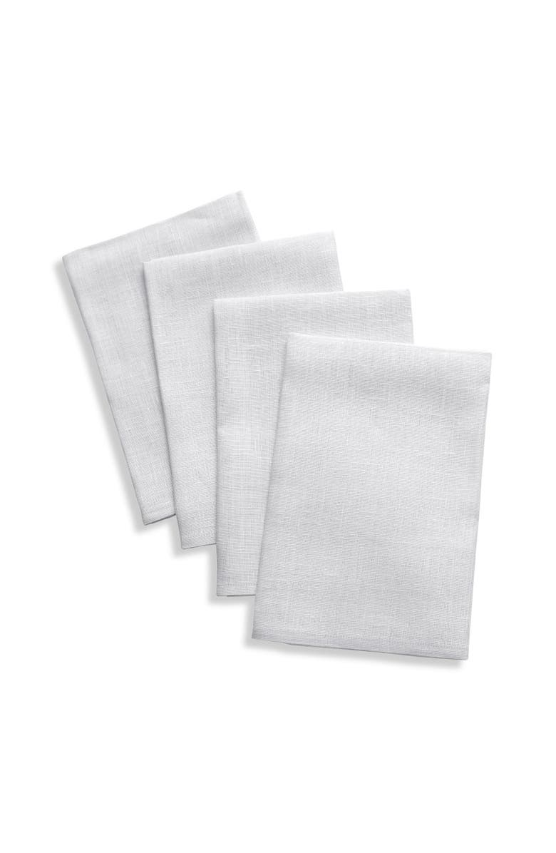 Solino Home Linen Dinner Napkins - Fete, 20" x 20", Main, color, Silver Cloud