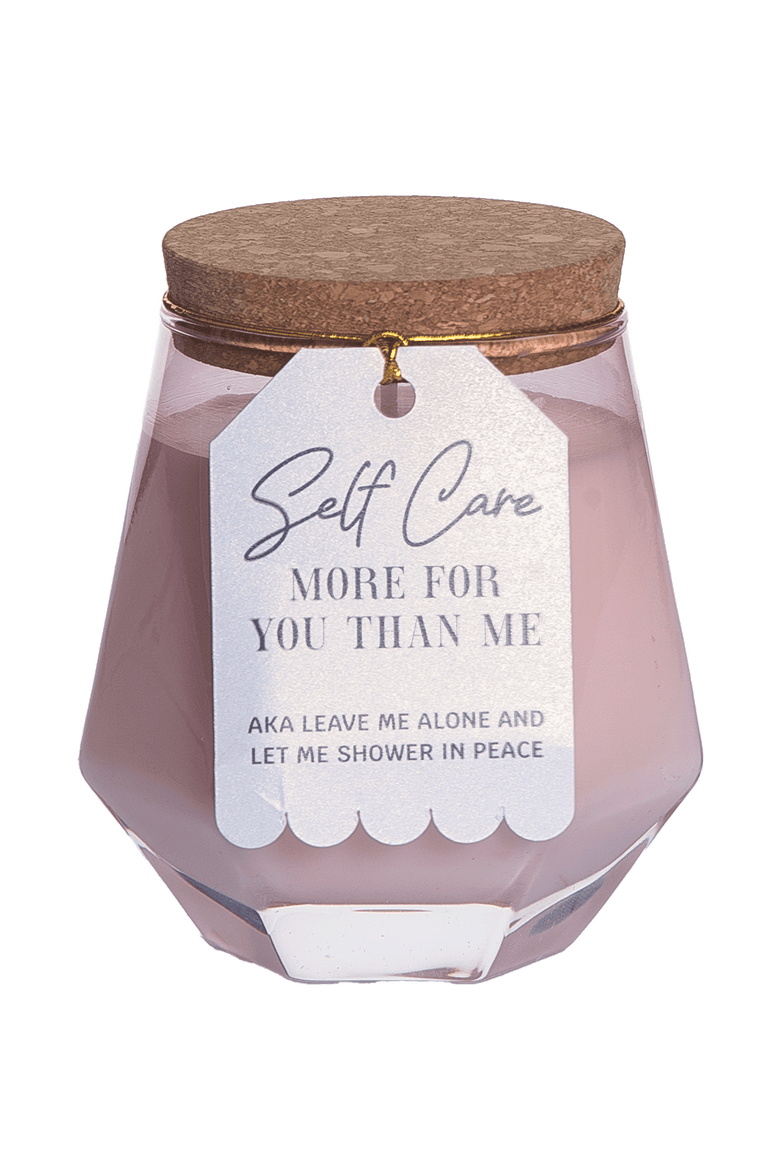 Self Care Pink Geometric Candle Wax Pink 7.7 oz Burn Time 36, Main, color, Pink