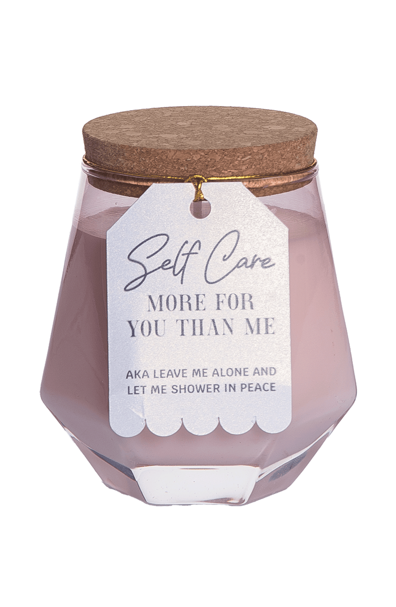 Totalee Gift Self Care Pink Geometric Candle Wax Pink 7.7 oz Burn Time 36, Main, color, Pink