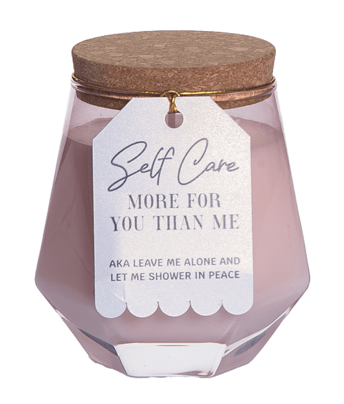 Totalee Gift Self Care Pink Geometric Candle Wax Pink 7.7 oz Burn Time 36