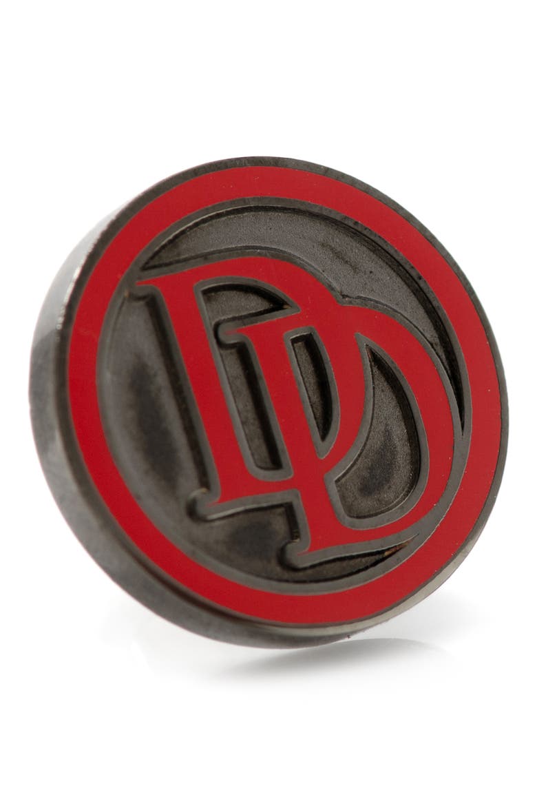 Daredevil Lapel Pin, Main, color, RED
