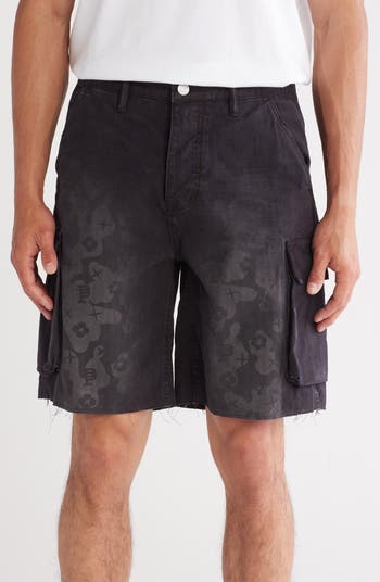 Relaxed Print Cargo Shorts