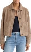 Reiss Sonny Suede Crop Jacket