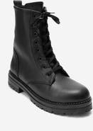 Prologue Shoes Barrel Lace Up Zip Boot
