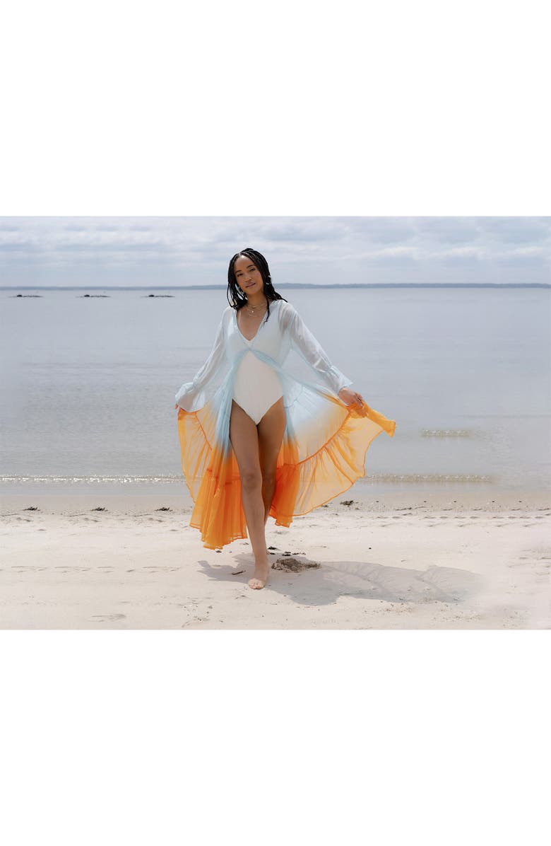 SAACHI Ombré Cover-Up Dress, Alternate, color, Blue