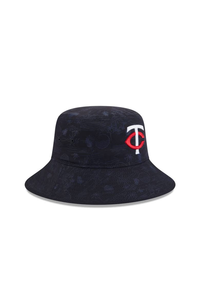 New Era Youth New Era  Navy Minnesota Twins 2025 Spring Training All Over Print Bucket Hat, Alternate, color, 