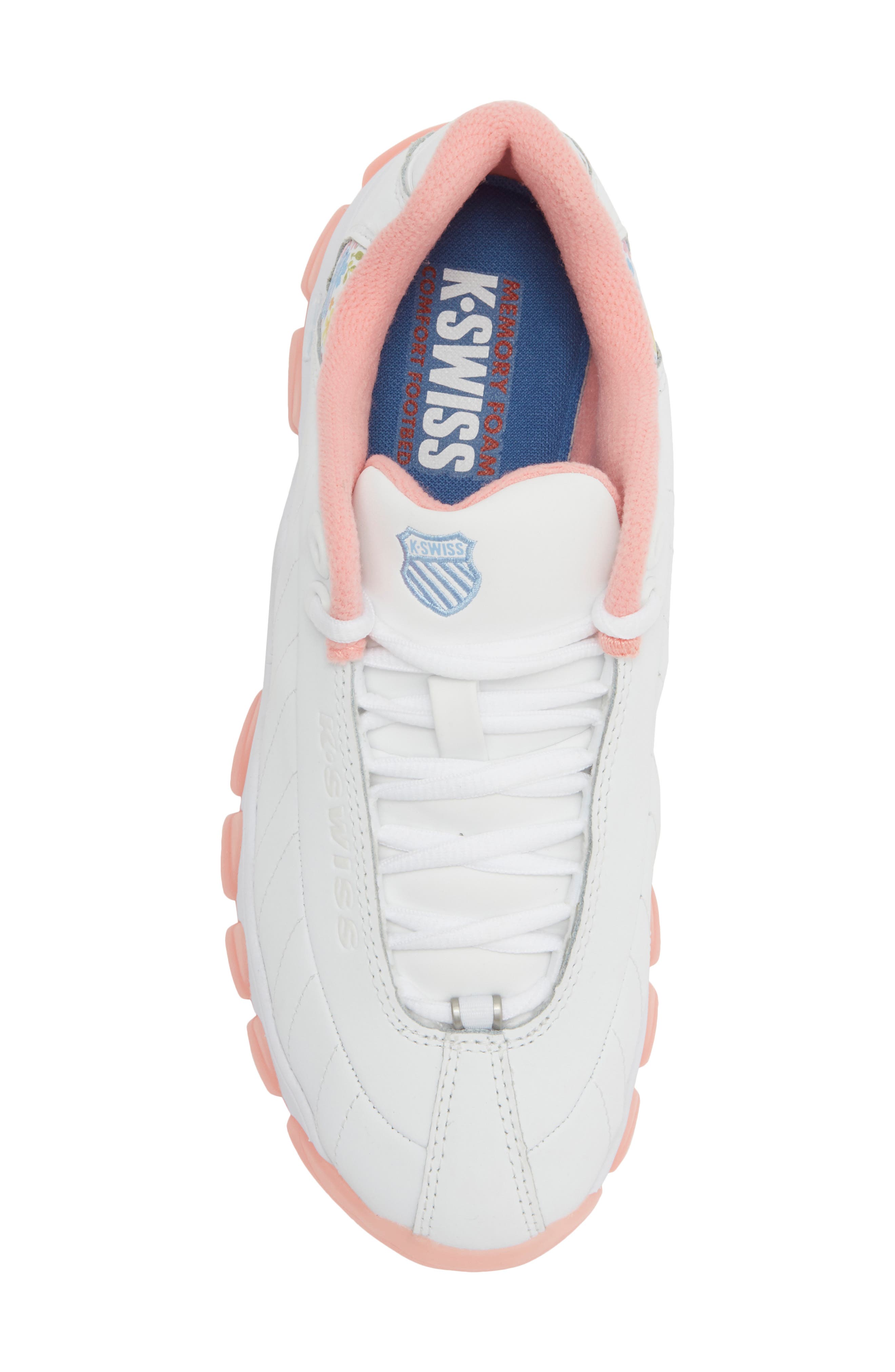 K-Swiss ST329 CMF Sneaker, Alternate, color, White/ Flower/ Ice Pink-M