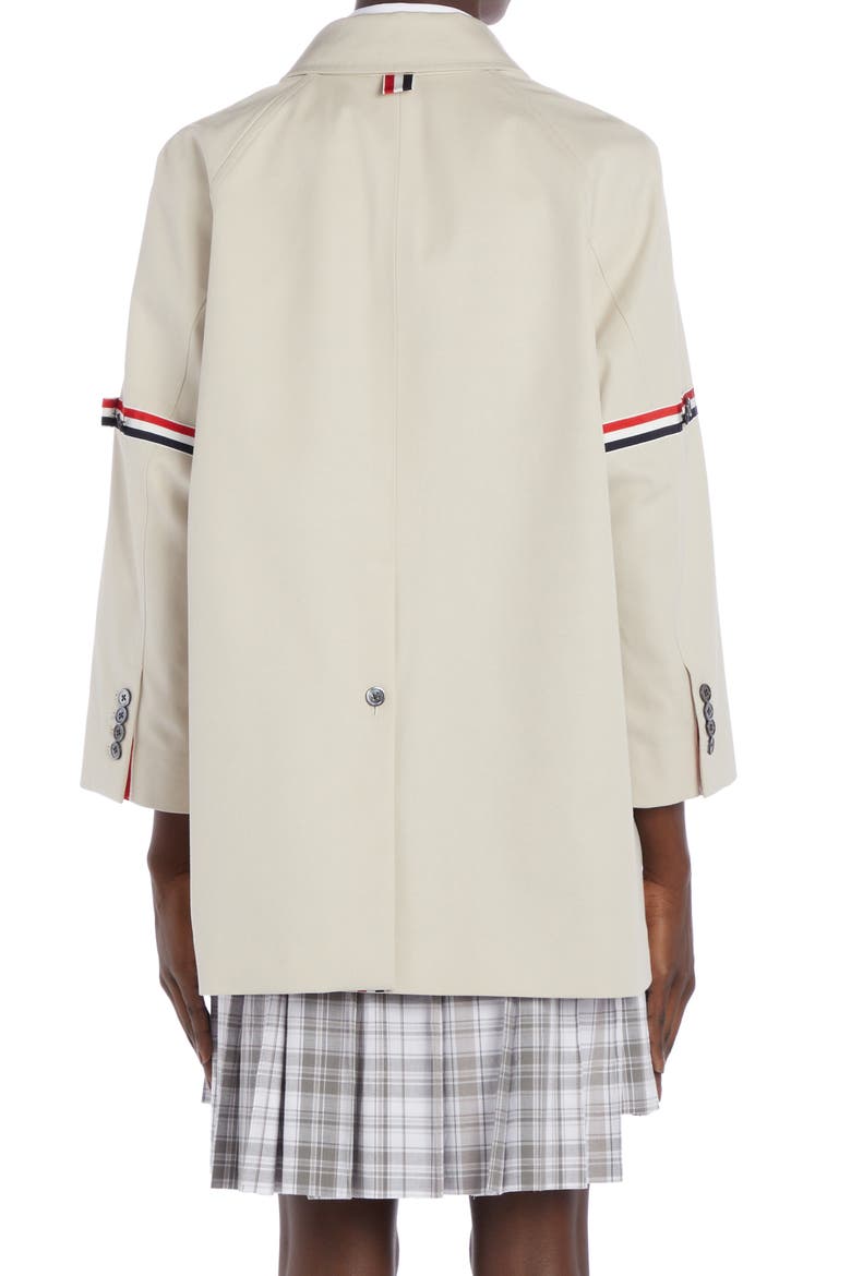 Armband Waterproof Twill Crop Car Coat, Alternate, color, KHAKI