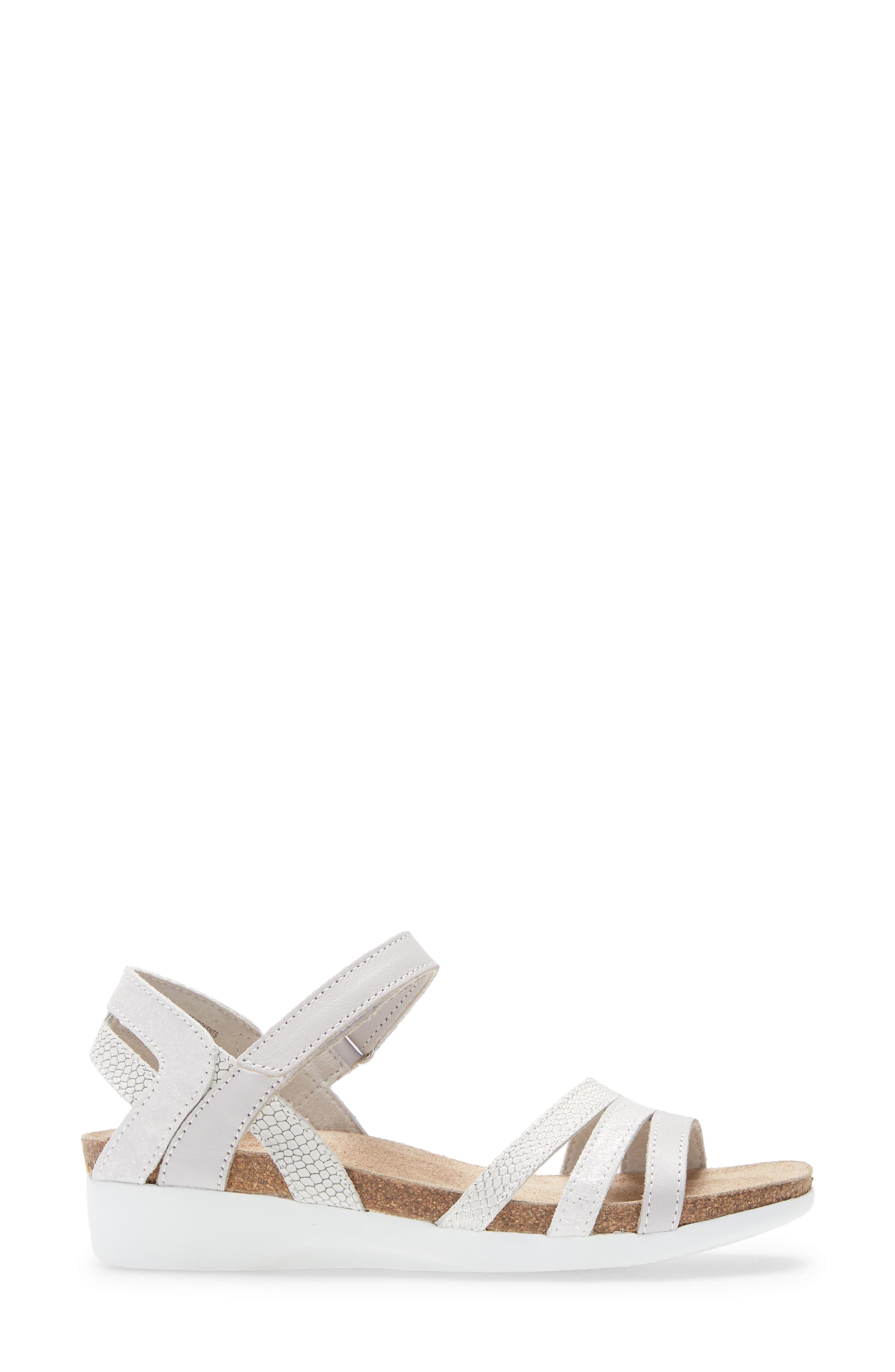 Summer Sandal, Alternate, color, WHITE LEATHER