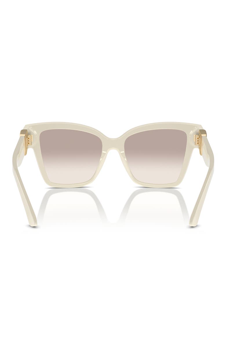 54mm Gradient Square Sunglasses, Alternate, color, CREAM