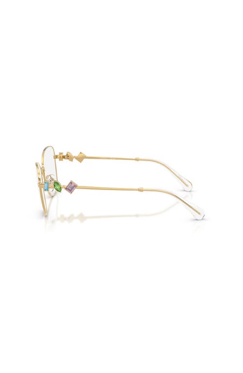 Swarovski 54mm Irregular Optical Glasses In Gold