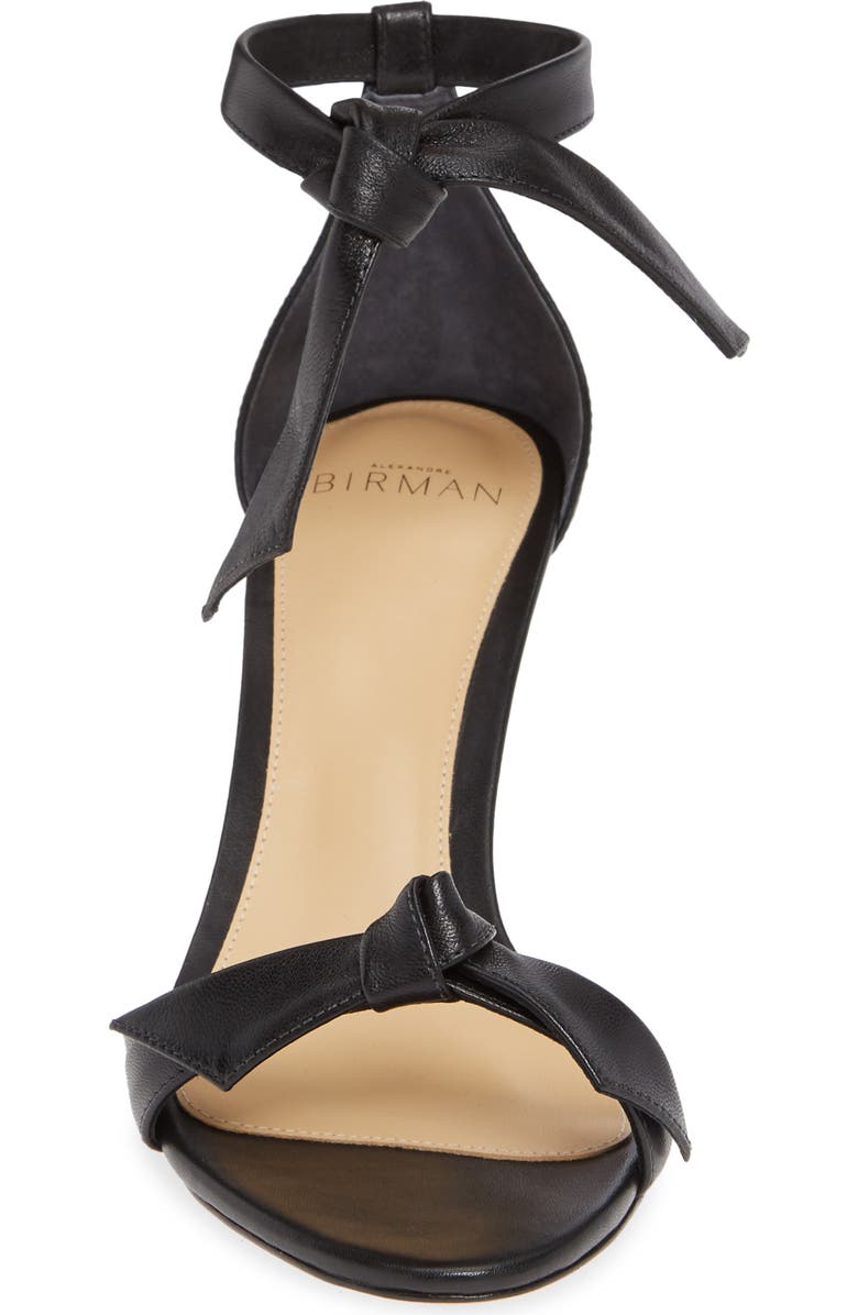 Alexandre Birman Clarita Ankle Tie Sandal, Alternate, color, Black Leather