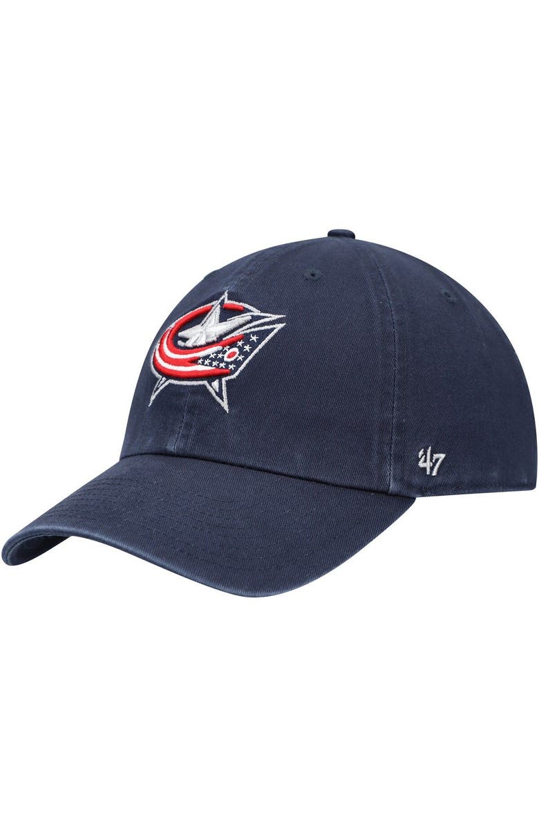 '47 Men's '47 Navy Columbus Blue Jackets Team Clean Up Adjustable Hat, Main, color, Navy