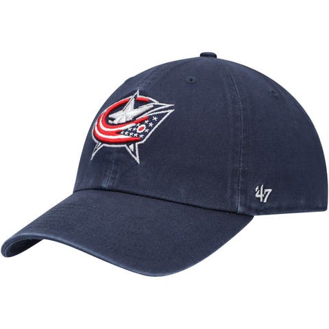 Men's '47 Navy Columbus Blue Jackets Team Clean Up Adjustable Hat