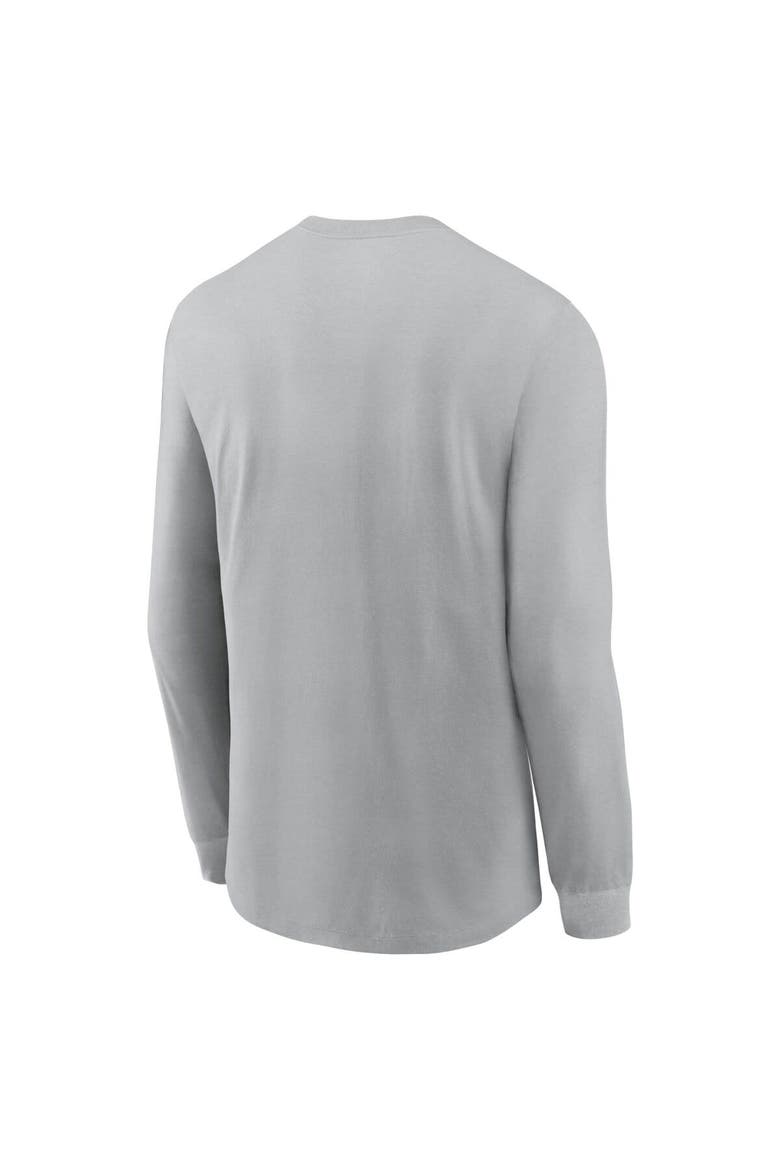 Men's Nike Gray Arizona Cardinals Sideline Infograph Lock Up Performance Long Sleeve T-Shirt, Alternate, color, Gray