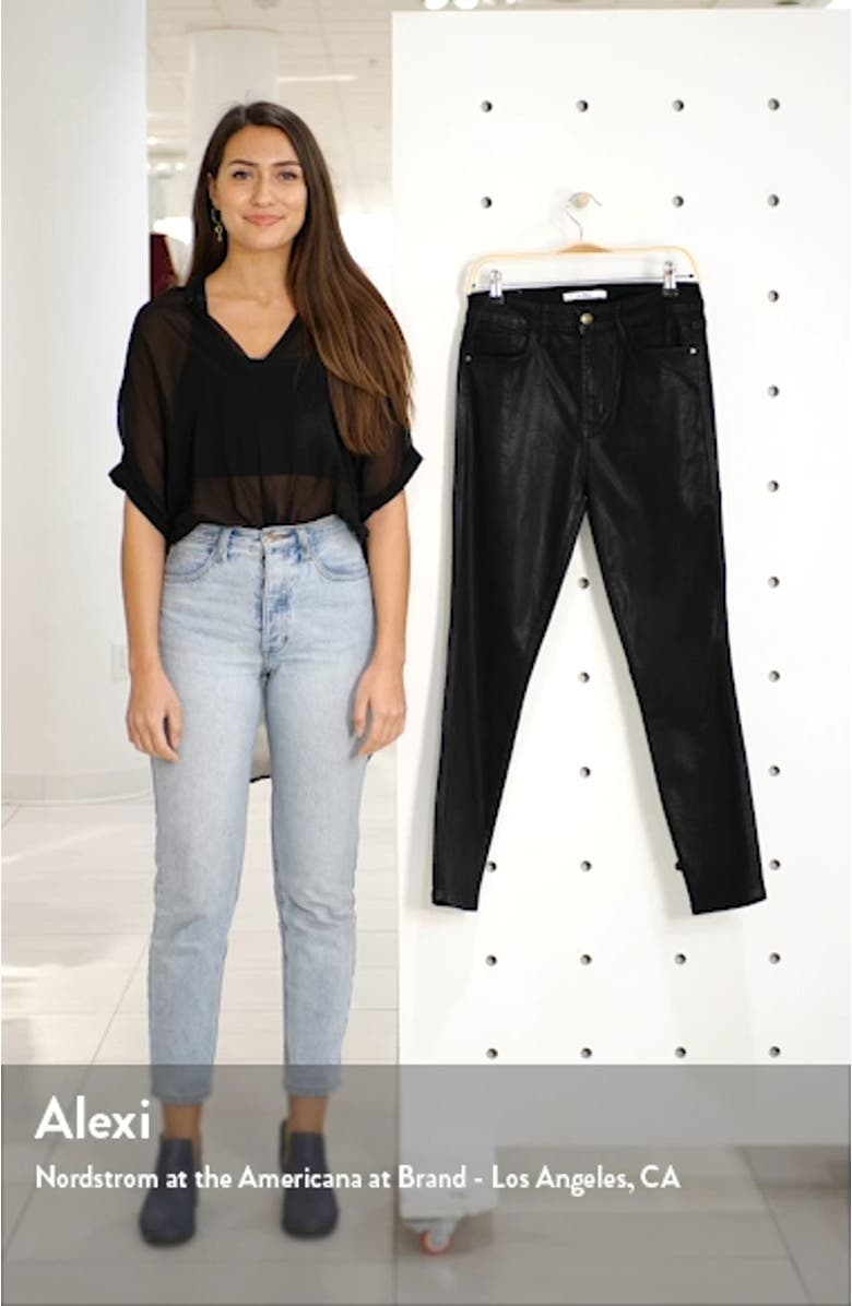 The Stiletto Coated Ankle Skinny Jeans, sales video thumbnail