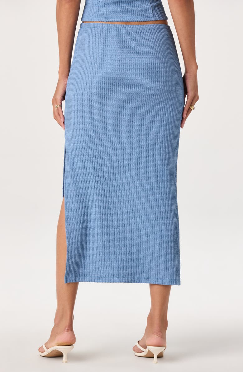 ASTR the Label Milana Rib Midi Skirt, Alternate, color, Blue