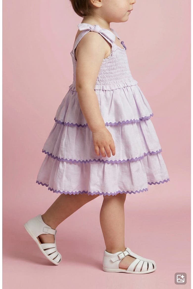 Kids' Aria Smocked Sundress, Alternate, color, PINK/ PURPLE