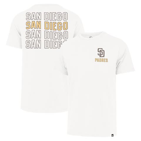 Men's '47 Cream San Diego Padres Hang Back Franklin T-Shirt