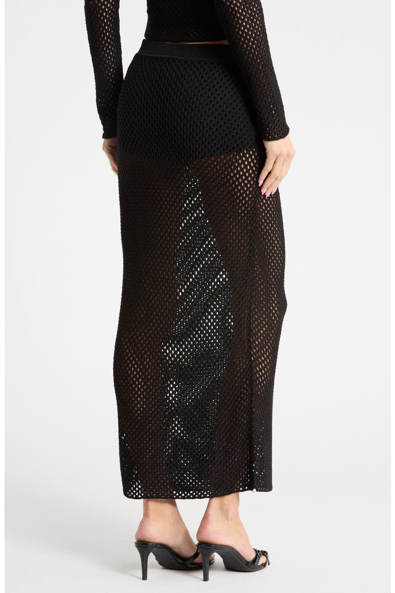 Demitri Midi Skirt, Alternate, color, BLACK
