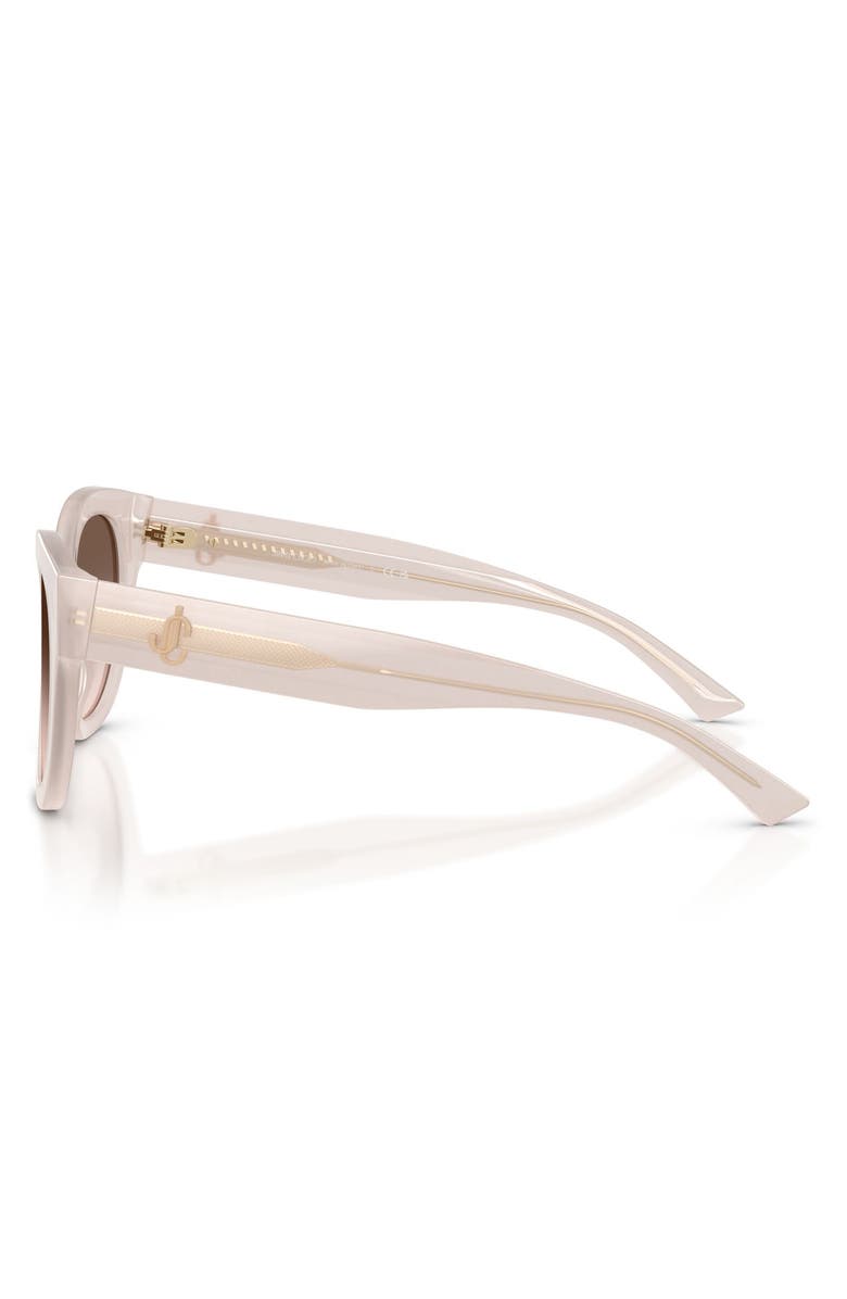 Jimmy Choo 51mm Round Sunglasses, Alternate, color, Opaline Taupe / Pink / Grey