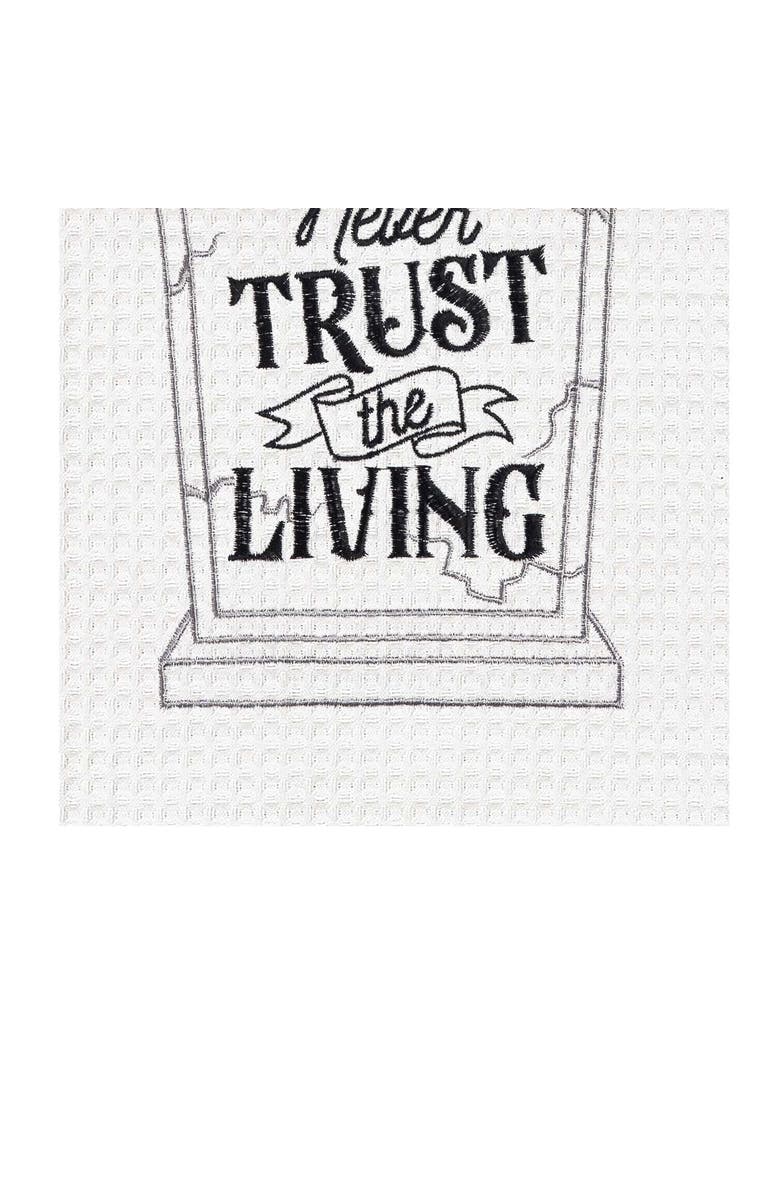 C&F Home Never Trust The Living Headstone Towel, Alternate, color, Black