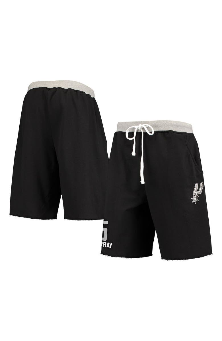 PROFILE Men's Dejounte Murray Black San Antonio Spurs Name & Number French Terry Shorts, Main, color, 