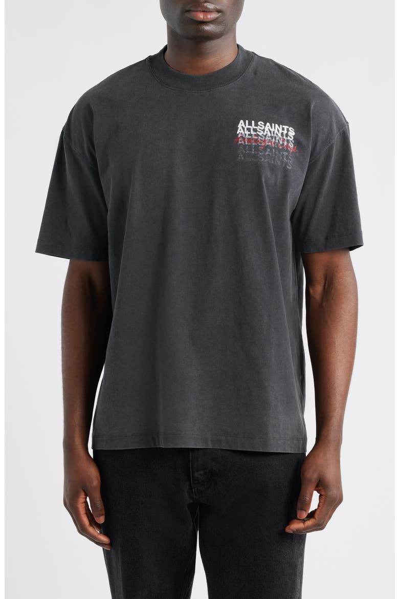Graphene Cotton Graphic T-Shirt, Main, color, WASHED BLACK