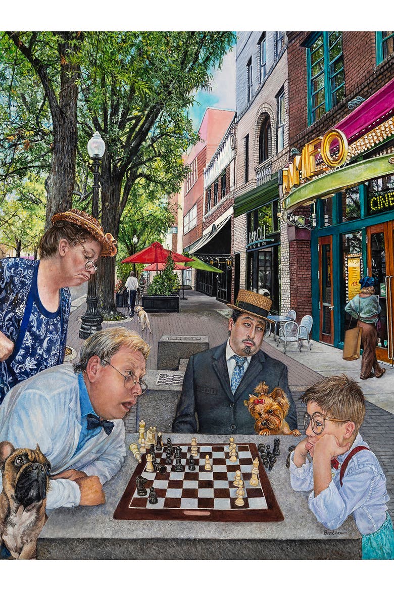 The Chess Match 1000 piece Jigsaw Puzzle for Adults, Alternate, color, Multicolor