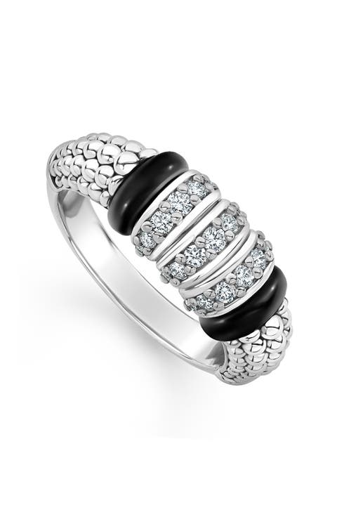 Black Caviar Diamond Ring