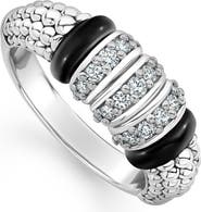 LAGOS Black Caviar Diamond Ring