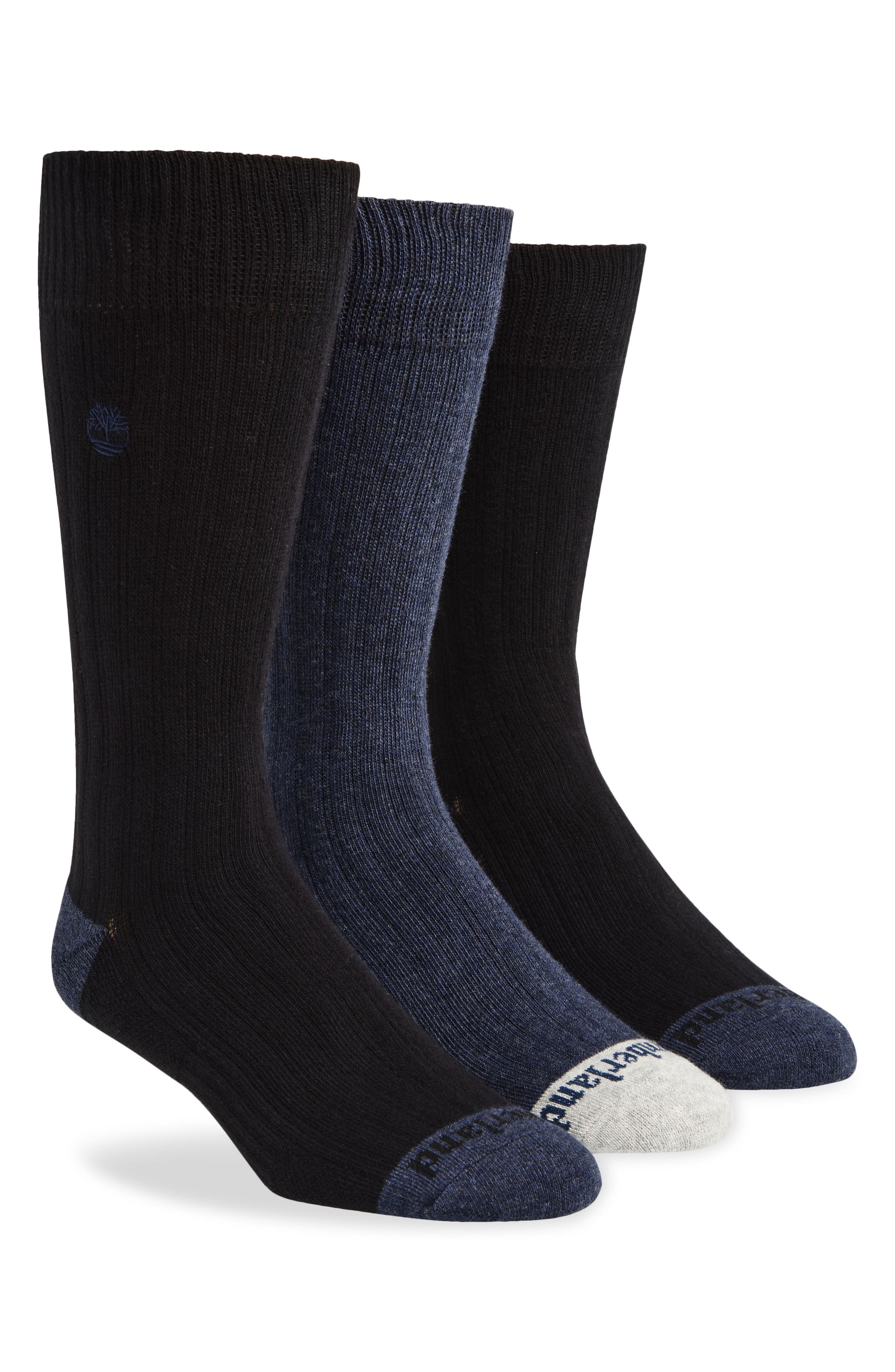 Timberland Assorted 3-Pack Drop Needle Crew Socks