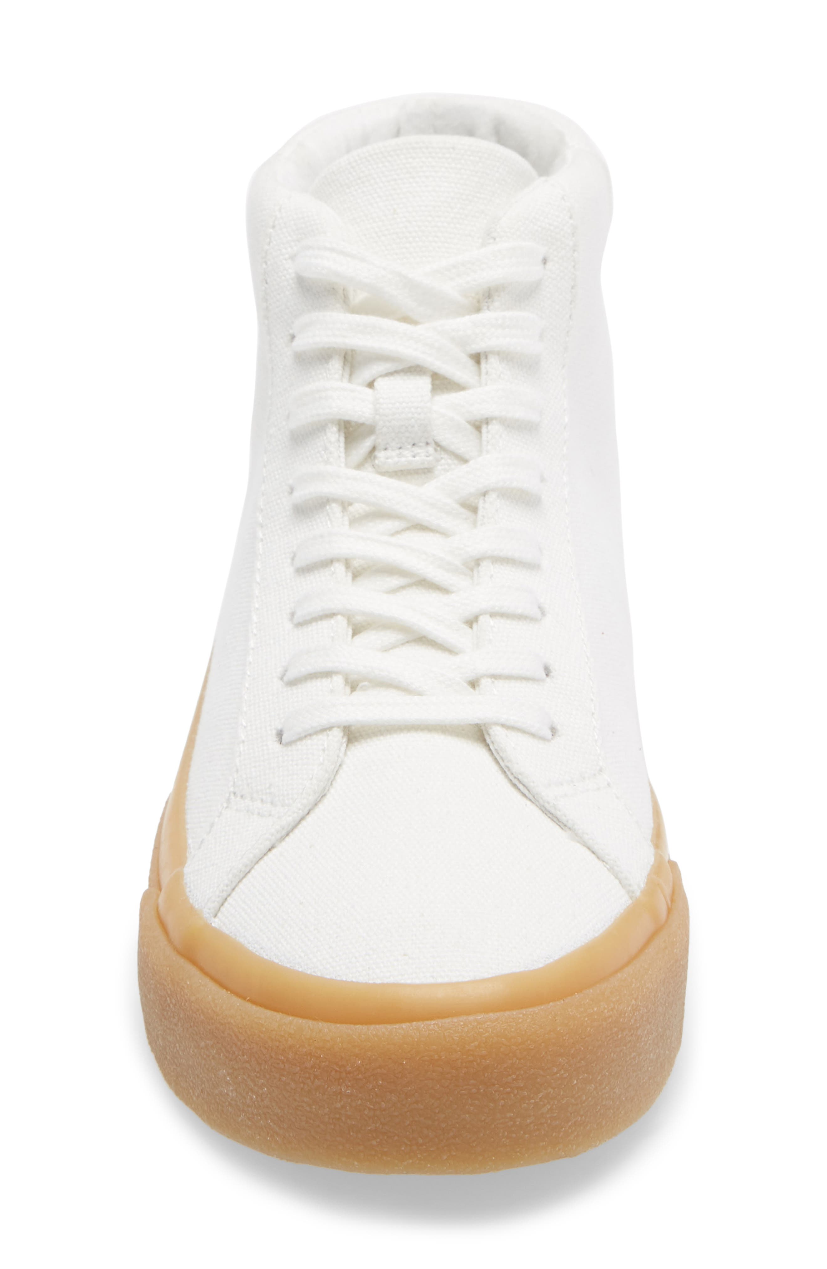 Sidewalk High Top Sneaker, Alternate, color, PALE PARCHMENT