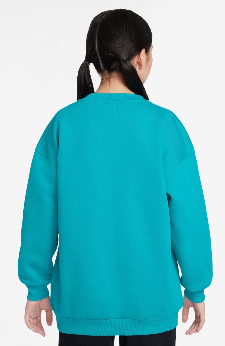 Nike Kids' Sportswear Club Fleece Sweatshirt, Alternate, color, Dusty Cactus/ White