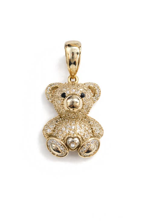 Moissanite Bear Pendant