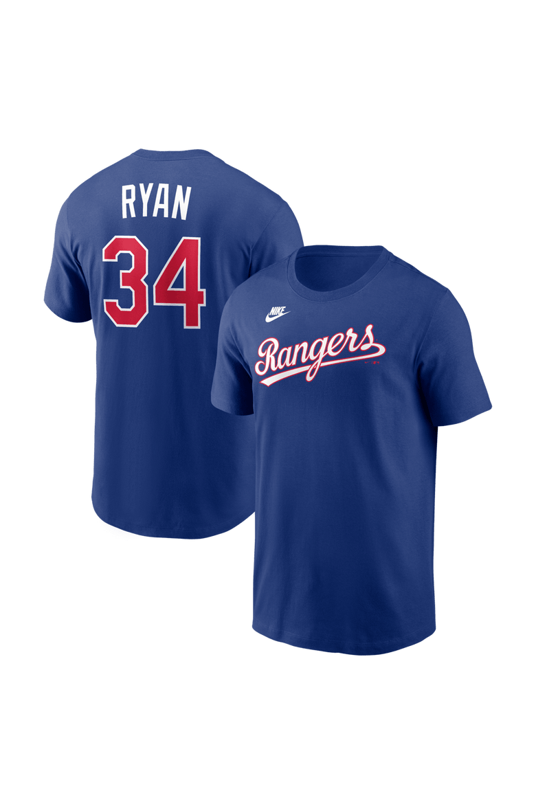 Men's Nike Nolan Ryan Royal Texas Rangers Cooperstown Collection Name & Number T-Shirt, Main, color, Royal