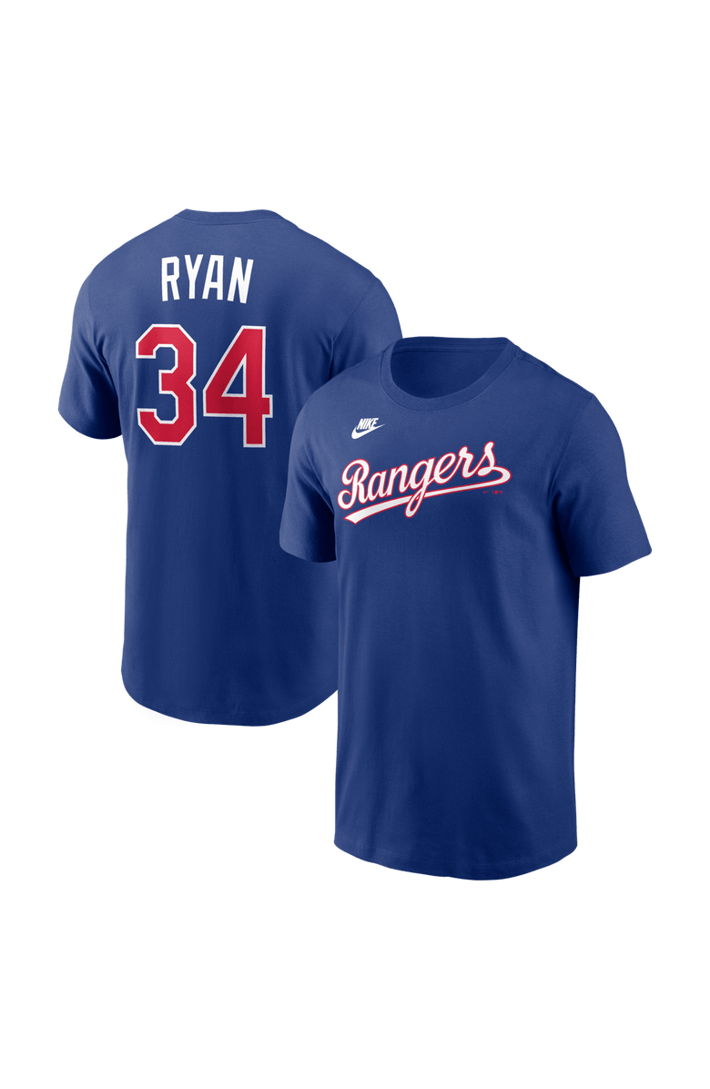 Nike Men's Nike Nolan Ryan Royal Texas Rangers Cooperstown Collection Name & Number T-Shirt, Main, color, Royal