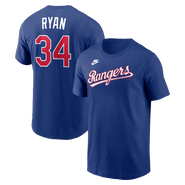 Nike Men's Nike Nolan Ryan Royal Texas Rangers Cooperstown Collection Name & Number T-Shirt