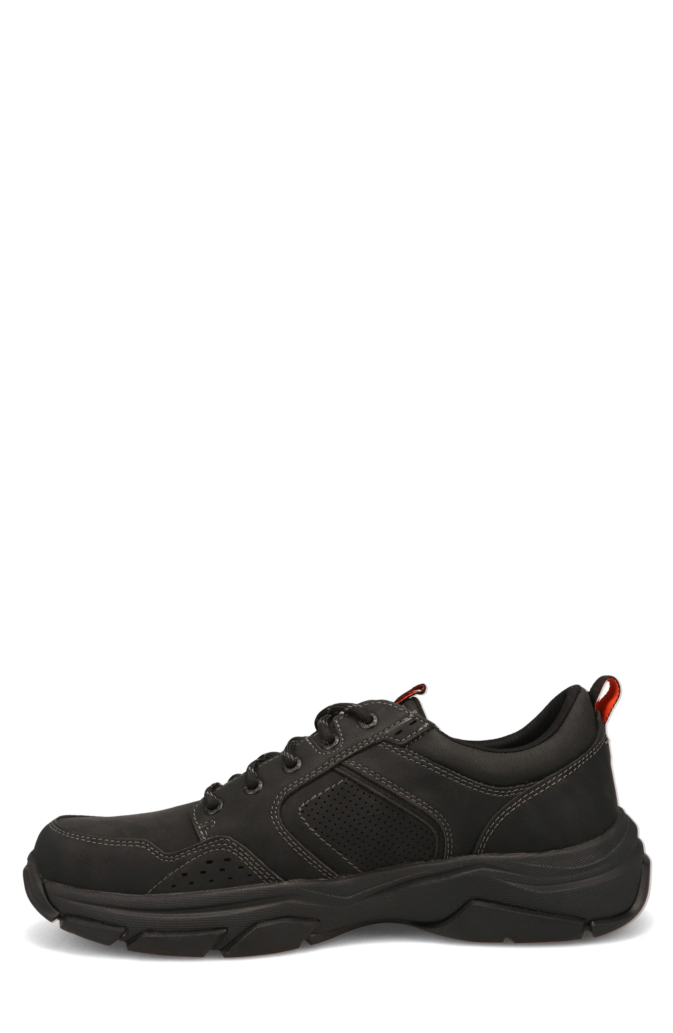 Rutherford Leather Sneaker, Alternate, color, BLACK