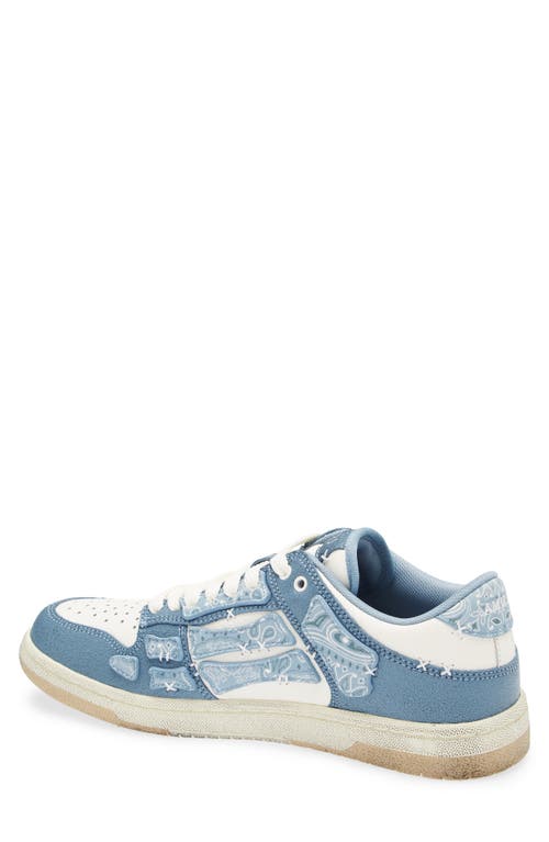 Amiri Men Tow-tone Leather Bandana Skel Sneakers