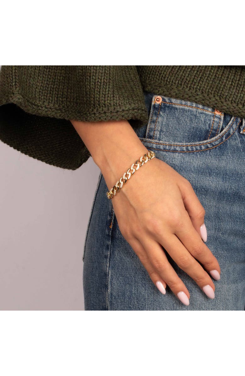 BY ADINA EDEN Bold Dome Link Bracelet, Alternate, color, Gold