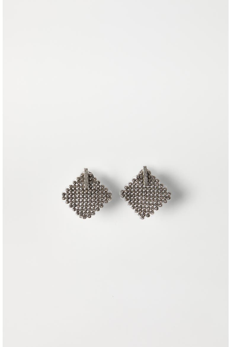 Silver earrings, Alternate, color, Silver