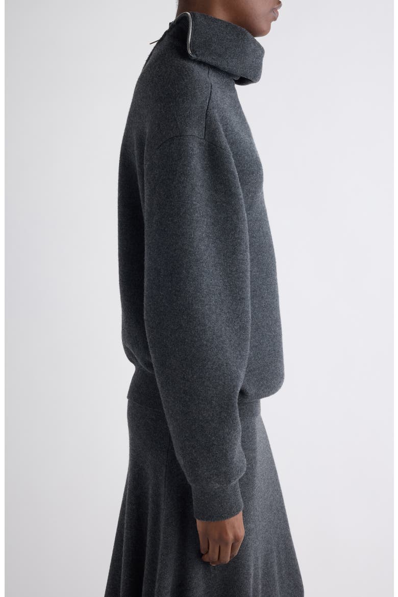 Back to Front Wool Sweater, Alternate, color, 8519 DARK HEATHER GREY
