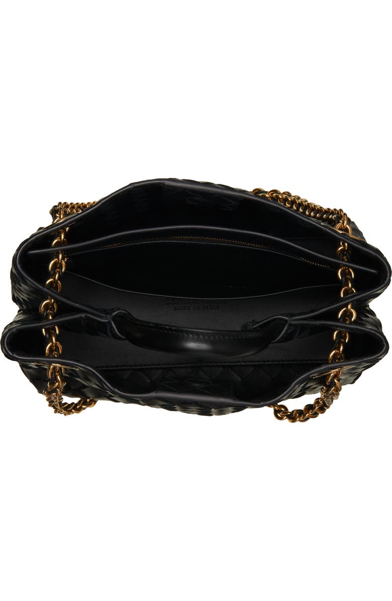 Bottega Veneta Small Andiamo Chain Leather Shoulder Bag, Alternate, color, 1019 Black-M Brass
