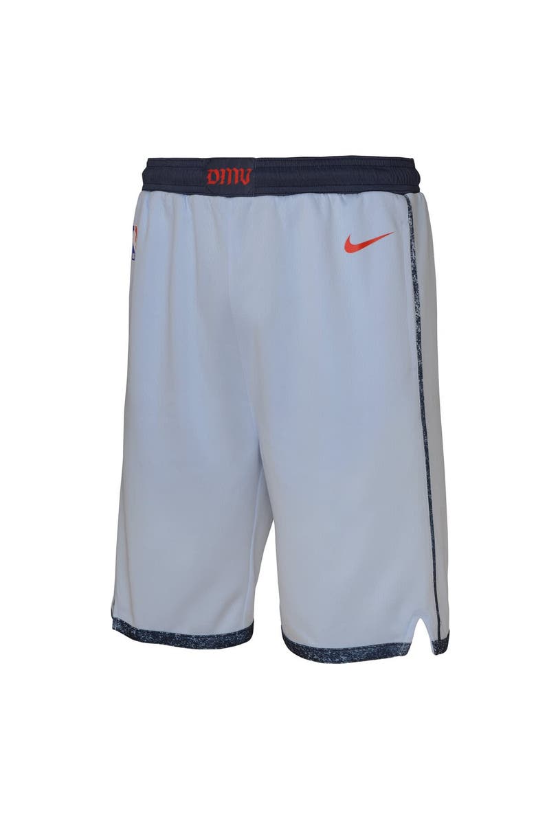 Nike Youth Nike  Light Blue Washington Wizards 2024/25 City Edition Swingman Performance Shorts, Alternate, color, 