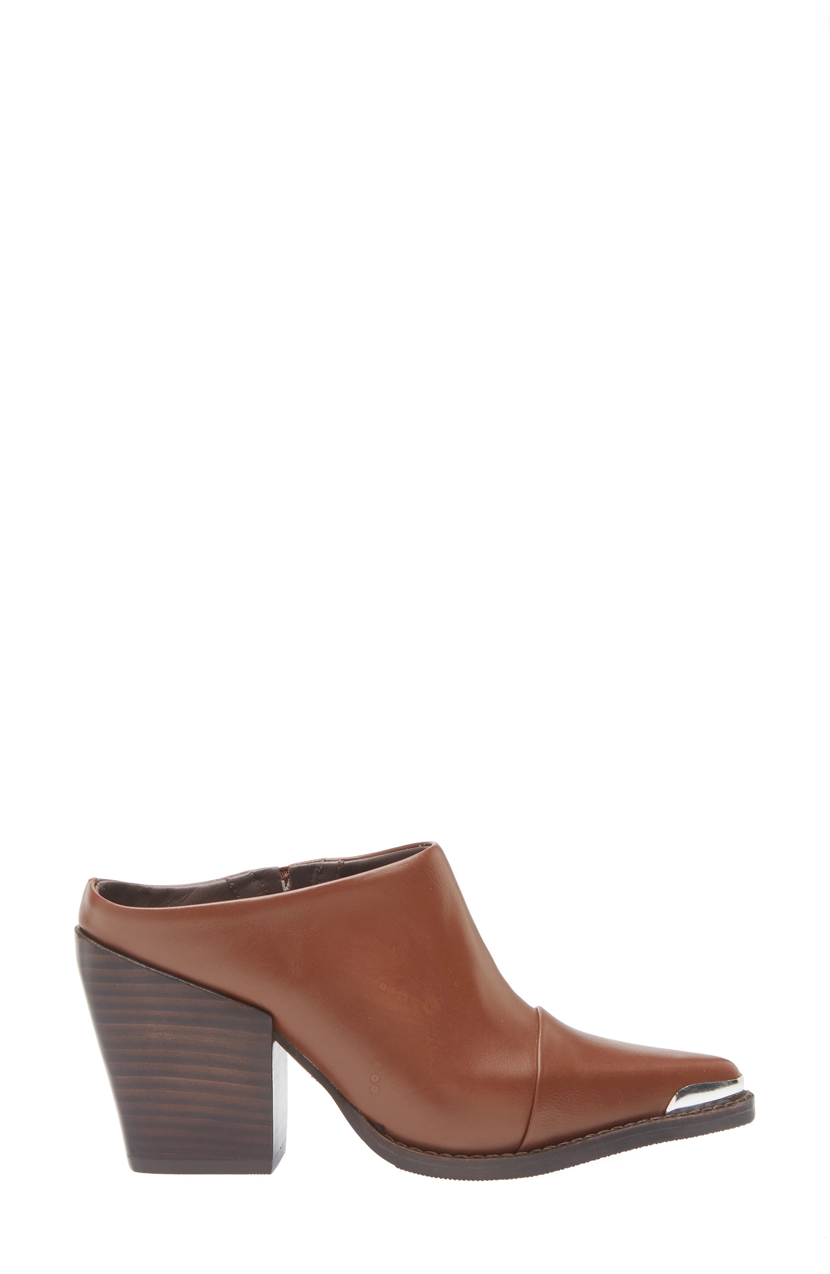 Louie Mule, Alternate, color, RUM LEATHER
