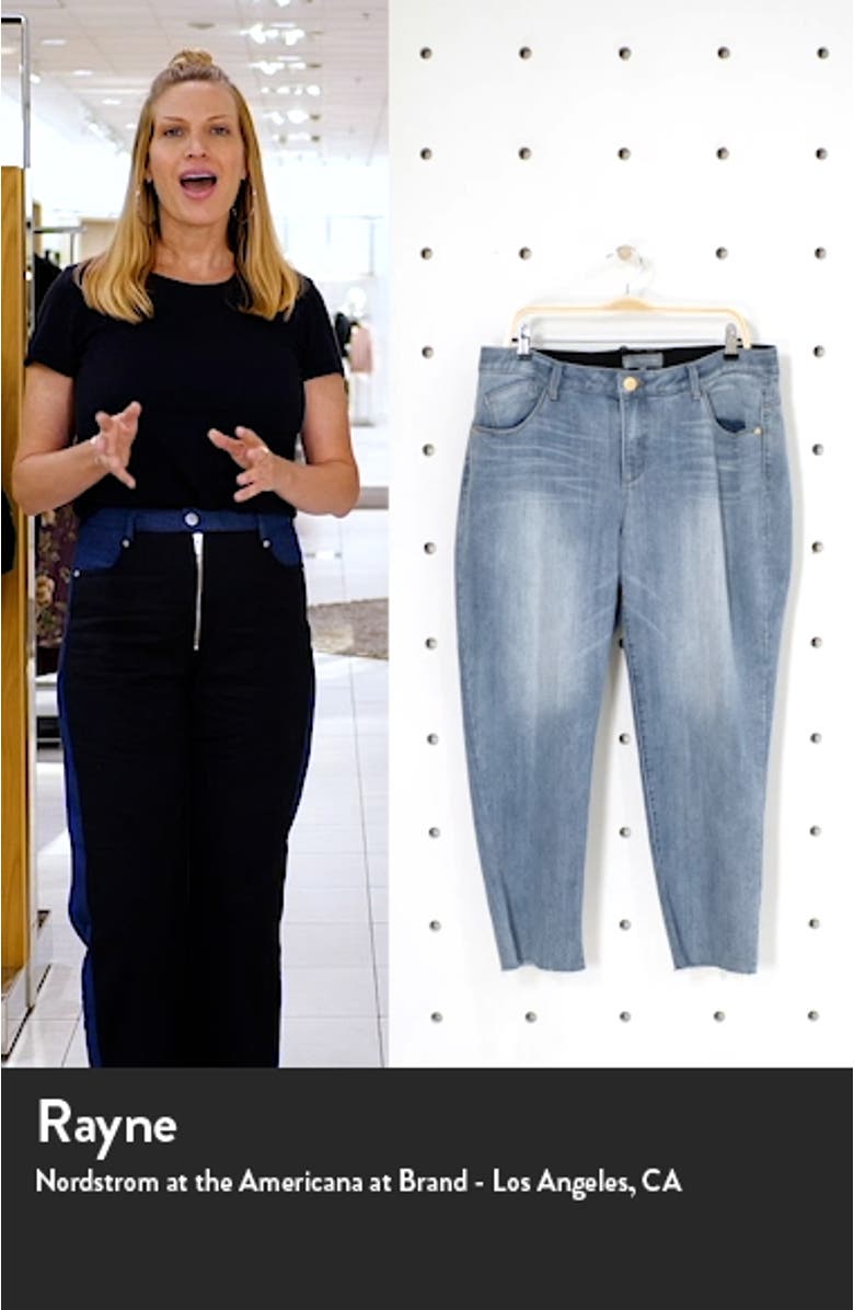 'Ab'Solution High Waist Crop Jeans, sales video thumbnail