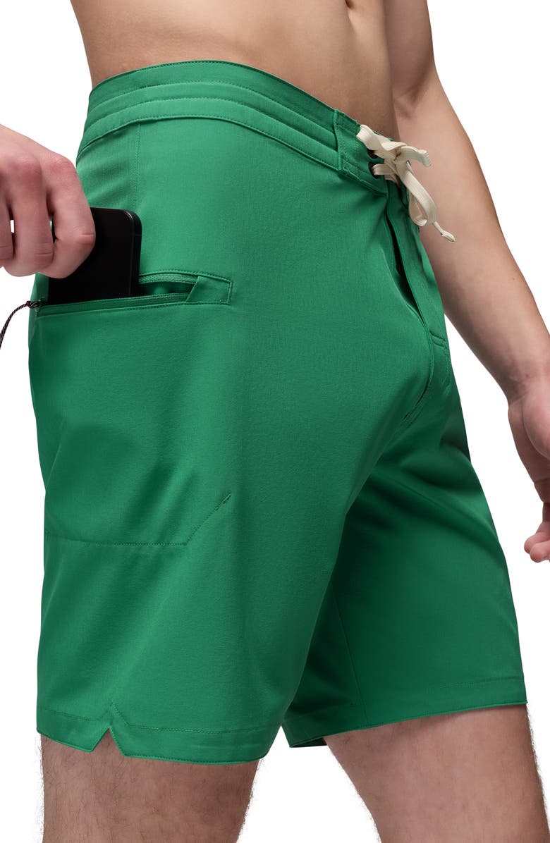 prAna Fenton Board Shorts, Alternate, color, Jade