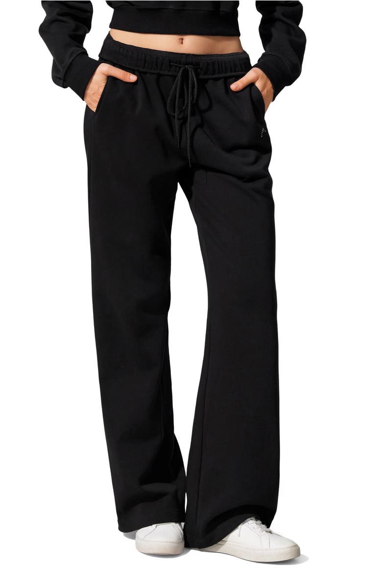 Lilysilk Seamflow Stride Sweatpants, Main, color, Black